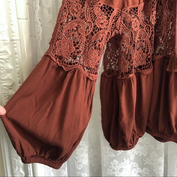 FREE PEOPLE * NWOT 'Gotta Love It' Peasant Top - Picture 4 of 6